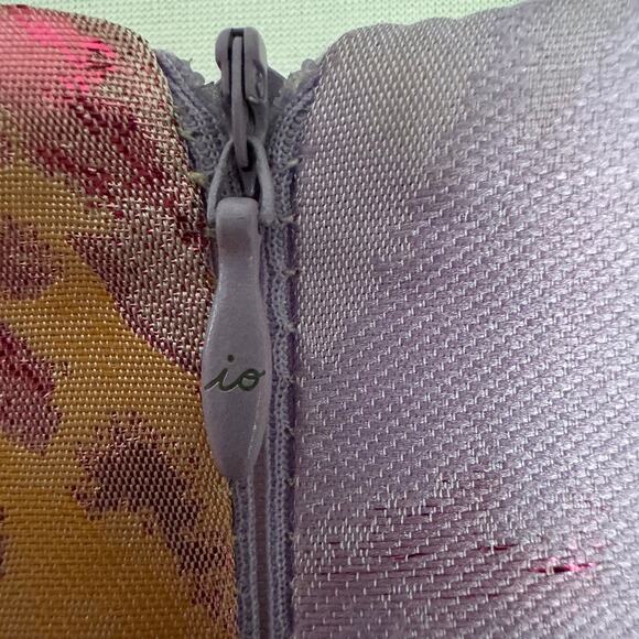 Io Couture Floral Foliage Pastel Fit & Flare Pleated Structured Mini Dress US 40 - Picture 5 of 12